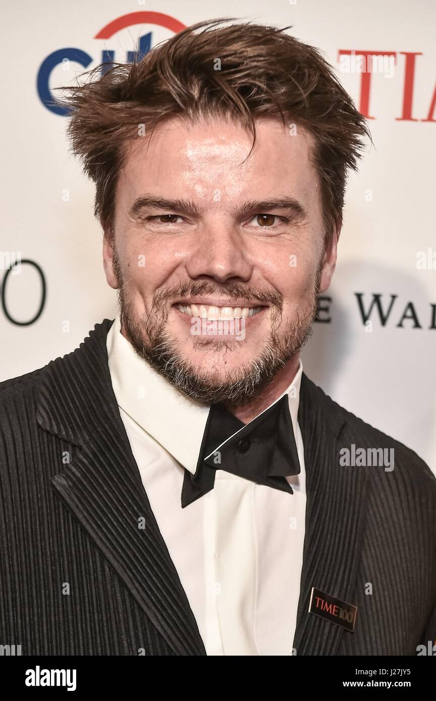 New York, NY, USA. 25th Apr, 2017. Bjarke Ingels at arrivals for TIME 100 Gala Dinner 2017, Jazz at Lincoln Center's Frederick P. Rose Hall, New York, NY April 25, 2017. Credit: Steven Ferdman/Everett Collection/Alamy Live News Stock Photo