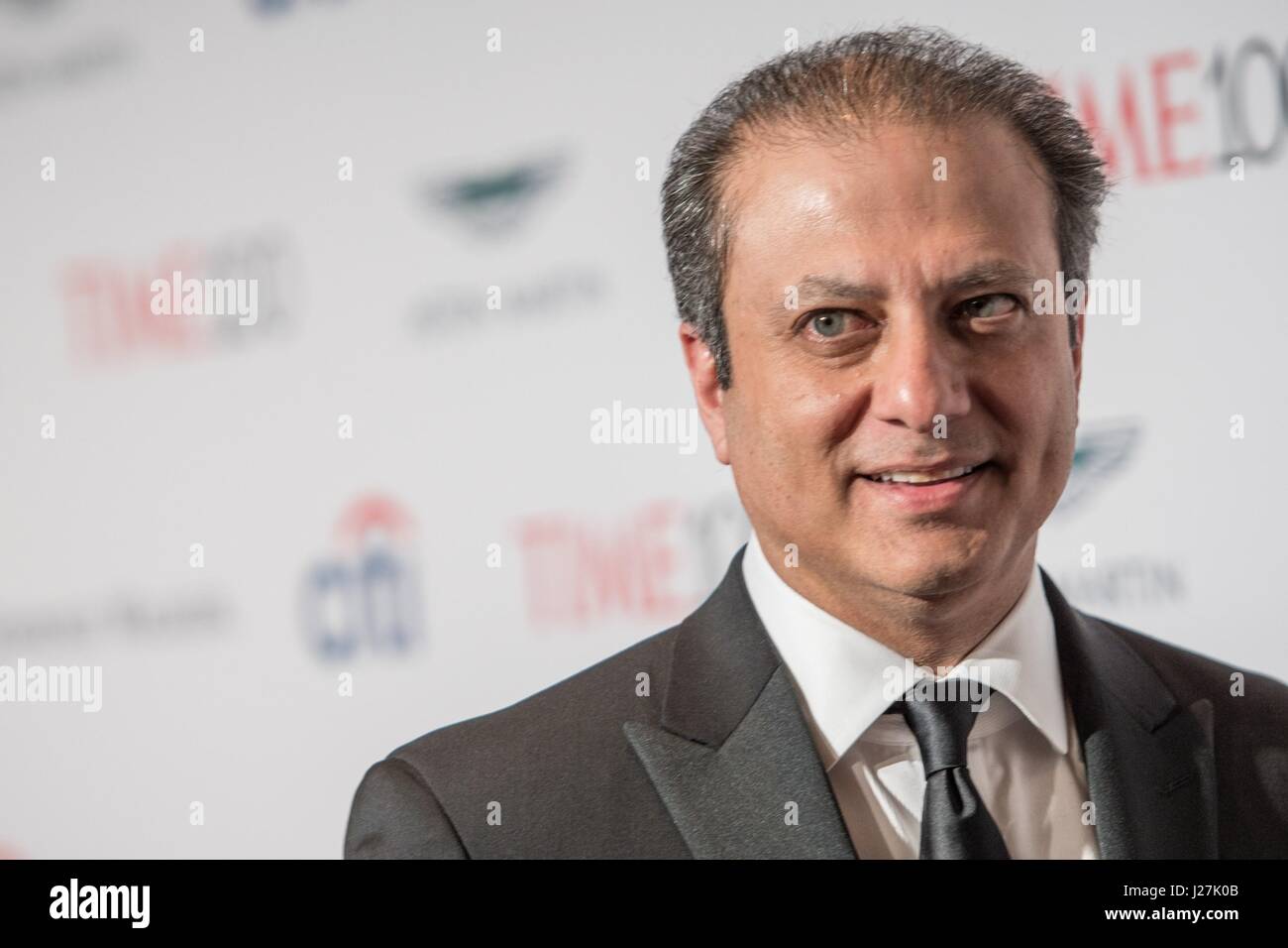 New York, NY, USA. 25th Apr, 2017. Preet Bharara at arrivals for TIME 100 Gala Dinner 2017, Jazz at Lincoln Center's Frederick P. Rose Hall, New York, NY April 25, 2017. Credit: Steven Ferdman/Everett Collection/Alamy Live News Stock Photo