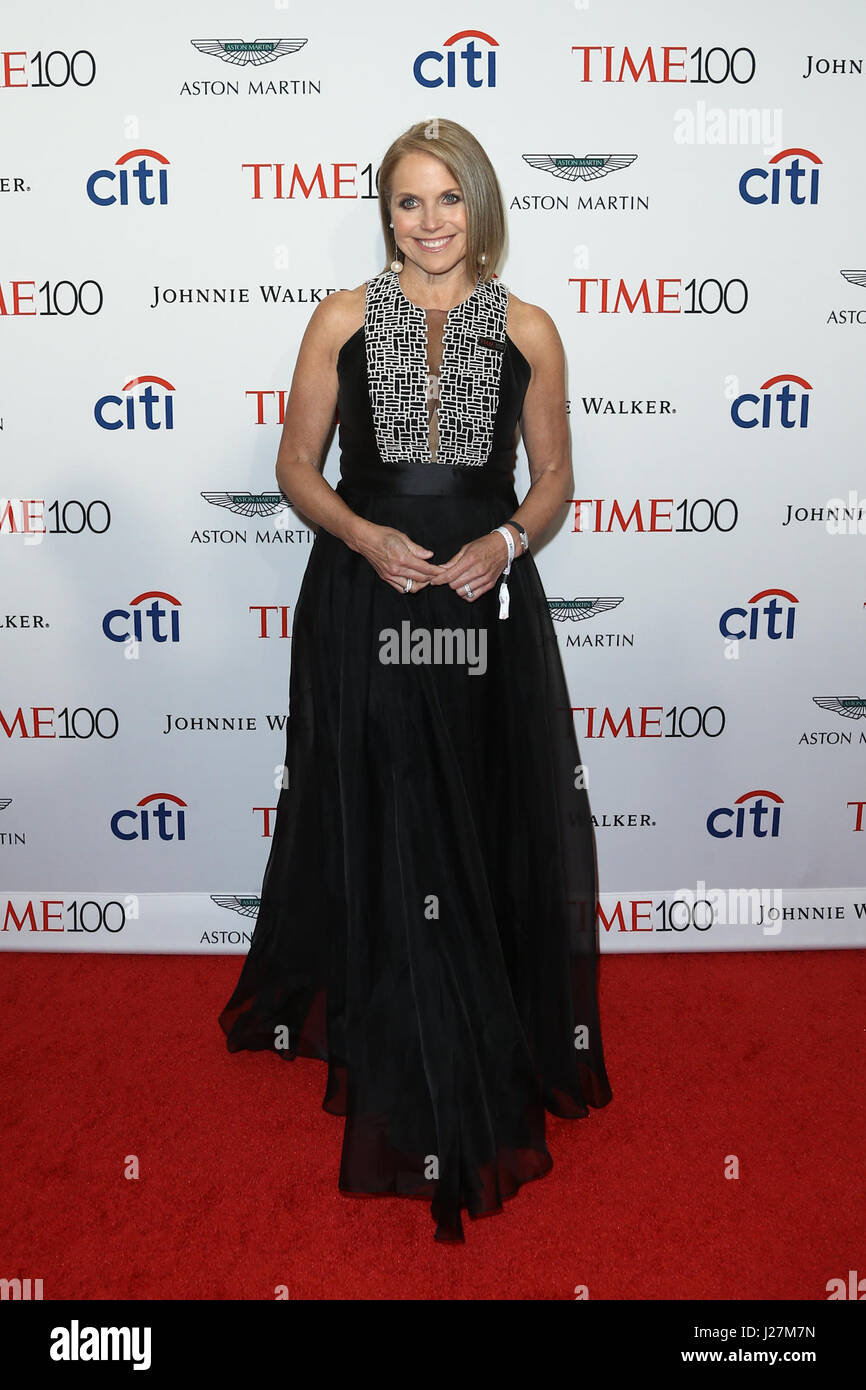 New York, USA. 25th April, 2017. Katie Couric attends the Time 100 Gala at Frederick P. Rose Hall on April 25, 2017 in New York City. Credit: Debby Wong/Alamy Live News Stock Photo