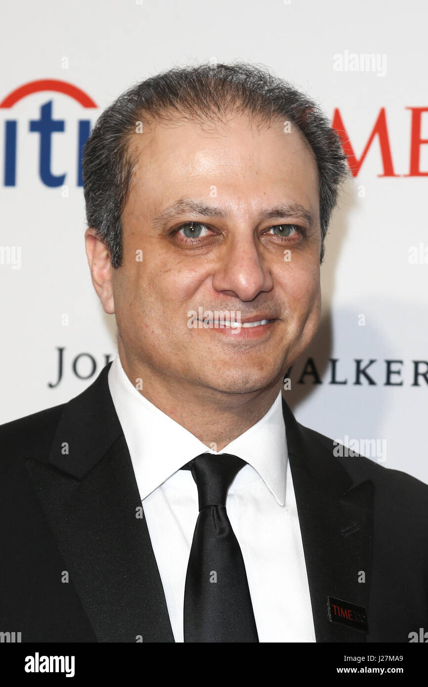 New York, USA. 25th April, 2017. Preet Bharara attends the Time 100 Gala at Frederick P. Rose Hall on April 25, 2017 in New York City. Credit: Debby Wong/Alamy Live News Stock Photo
