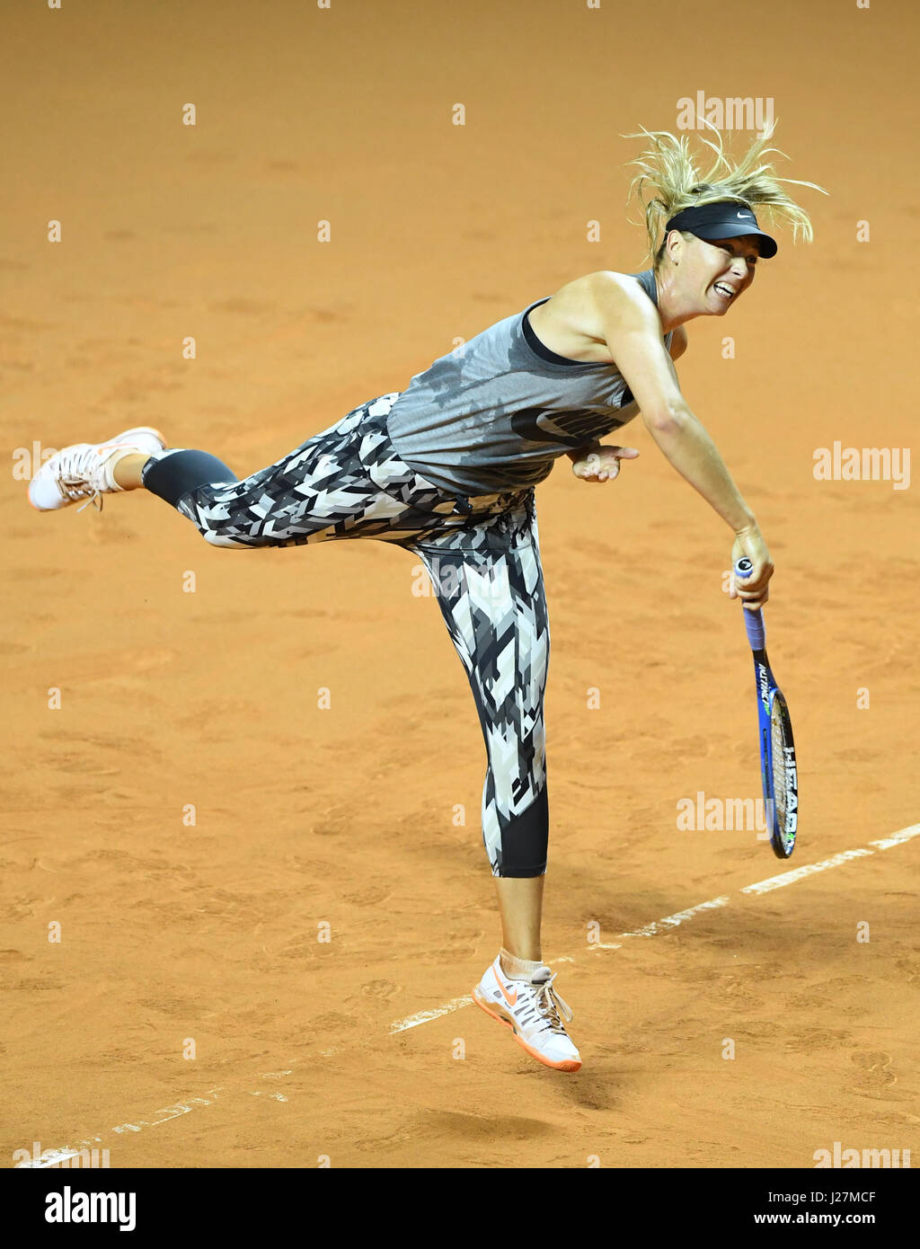 Stuttgart, Germany. 26th Apr, 2017. Russian Tennis Player Maria