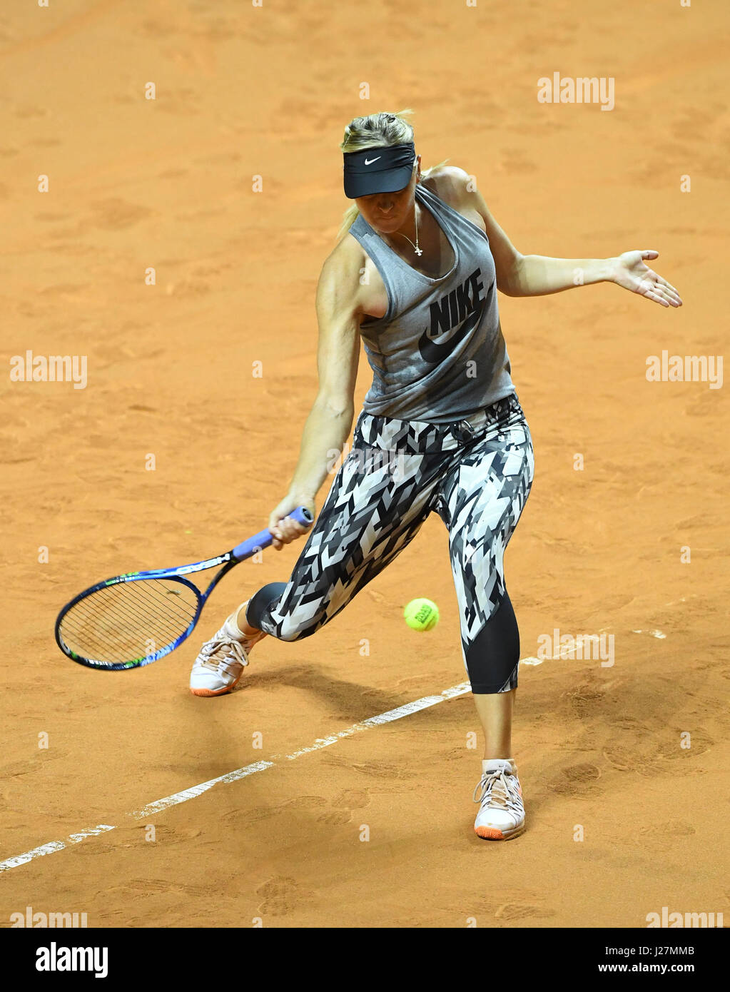Stuttgart, Germany. 26th Apr, 2017. Russian Tennis Player Maria