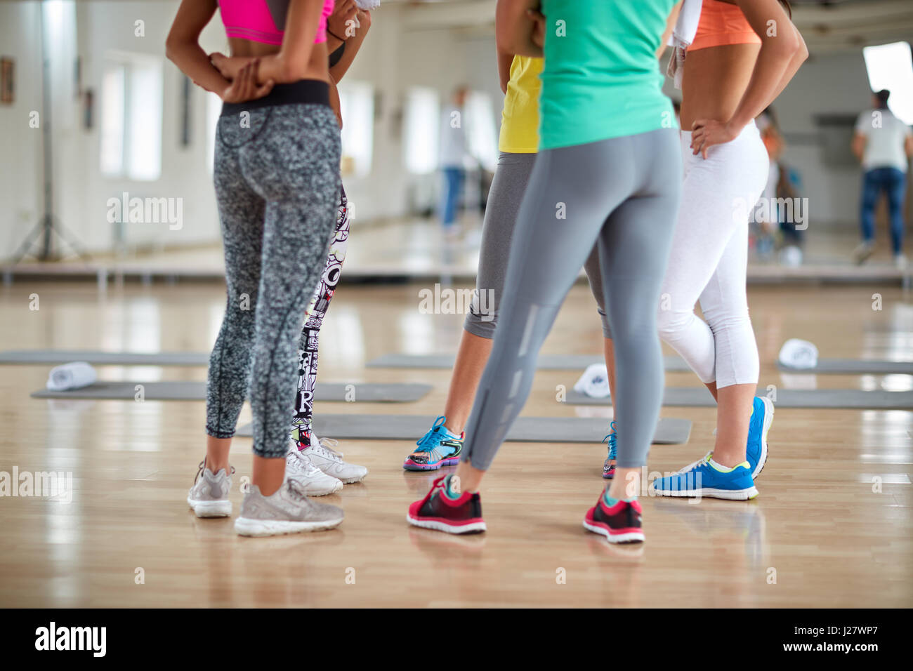 Fitness group-legs concept Stock Photo