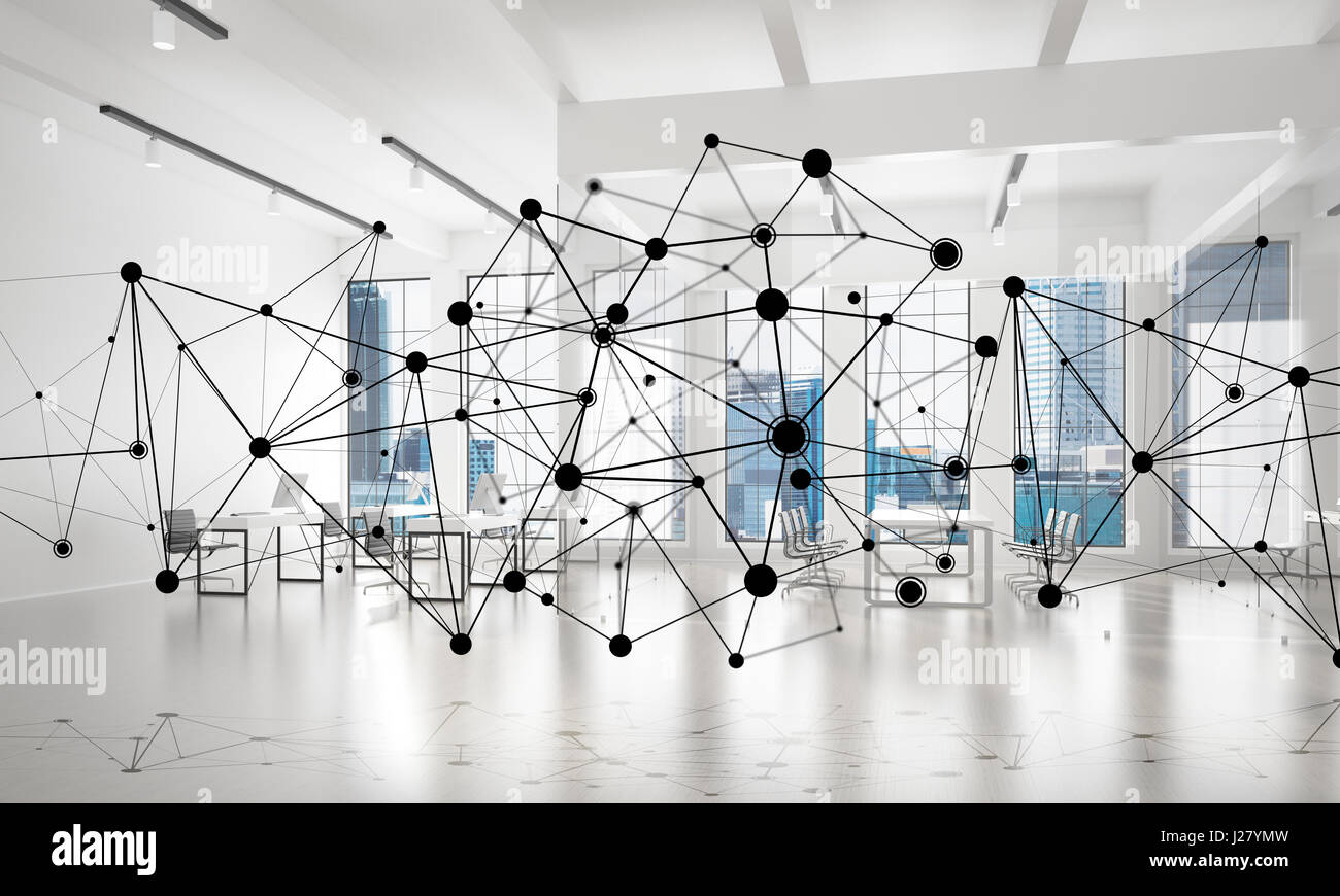 Networking and wireless connection as concept for effective modern ...