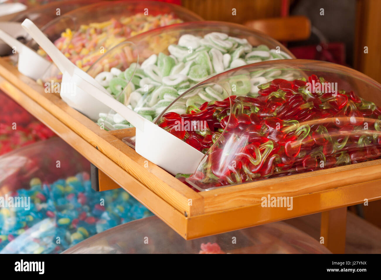 Colorful candy in a candy shop Stock Photo - Alamy