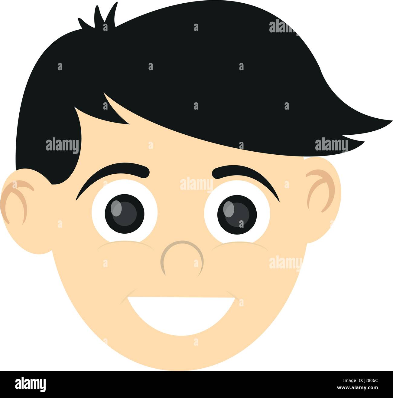 happy smiling boy icon image Stock Vector Image & Art - Alamy