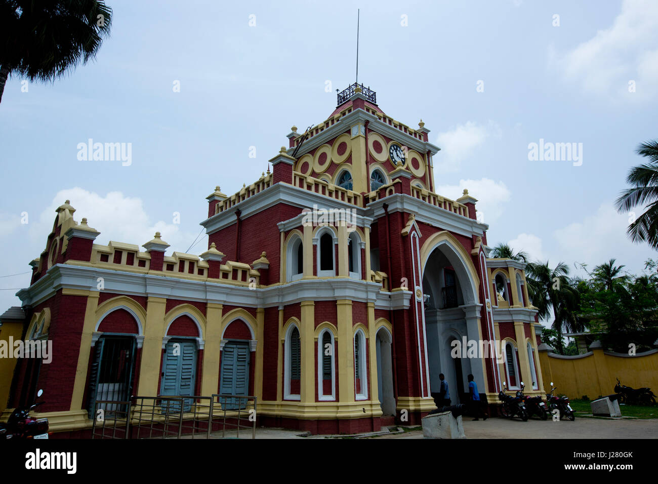 Entrance of the Uttara Gano Bhaban. Natore, Bangladesh. Stock Photo