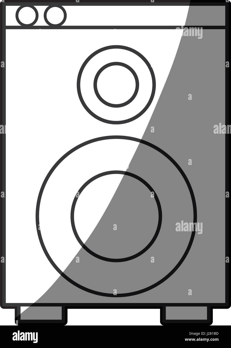 speaker sound audio appliance shadow line Stock Vector Image & Art - Alamy
