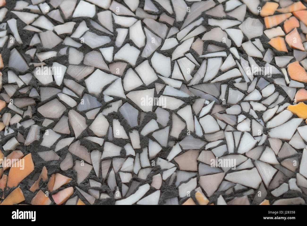 Glass pattern inbedded in concrete or plaster. Great texture for use