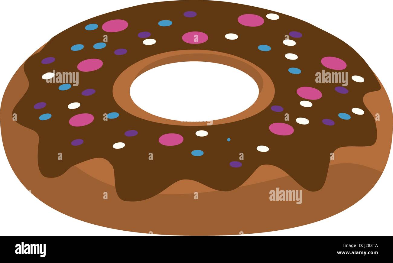 delicious sweet donut bakery snack Stock Vector Image & Art - Alamy