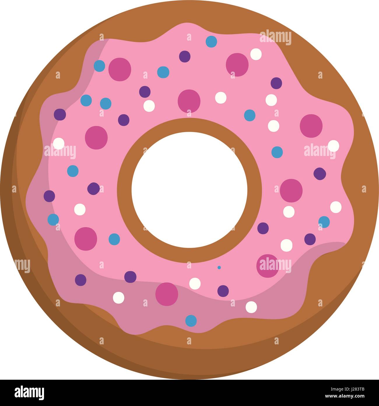 delicious sweet donut bakery snack Stock Vector Image & Art - Alamy