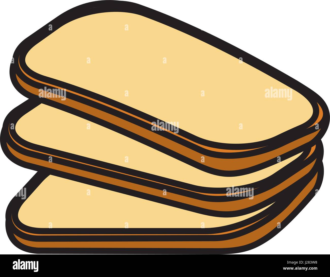 delicious fresh bakery slice bread Stock Vector Image & Art - Alamy