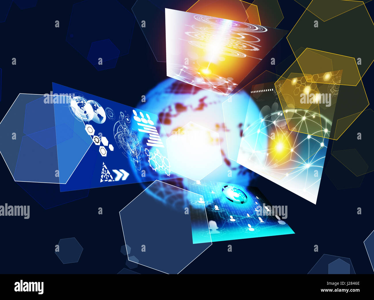 Technology of smart connection concept Stock Photo - Alamy