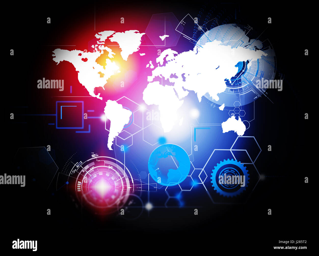Technology of smart connection concept Stock Photo - Alamy