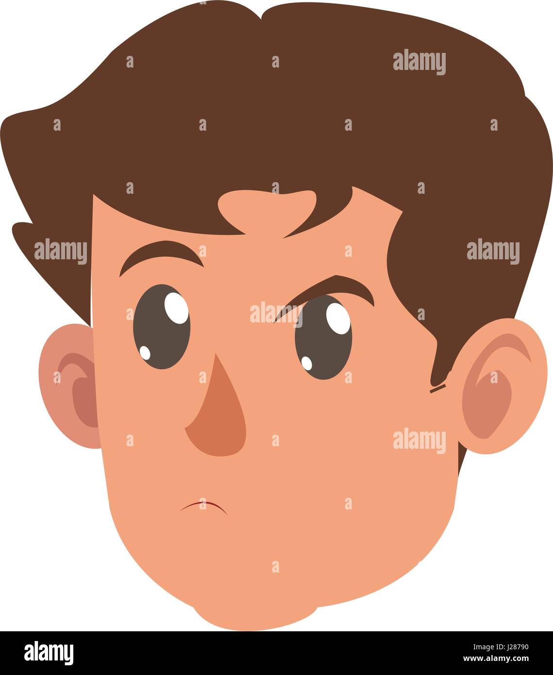 character face head boy kid Stock Vector Image & Art - Alamy