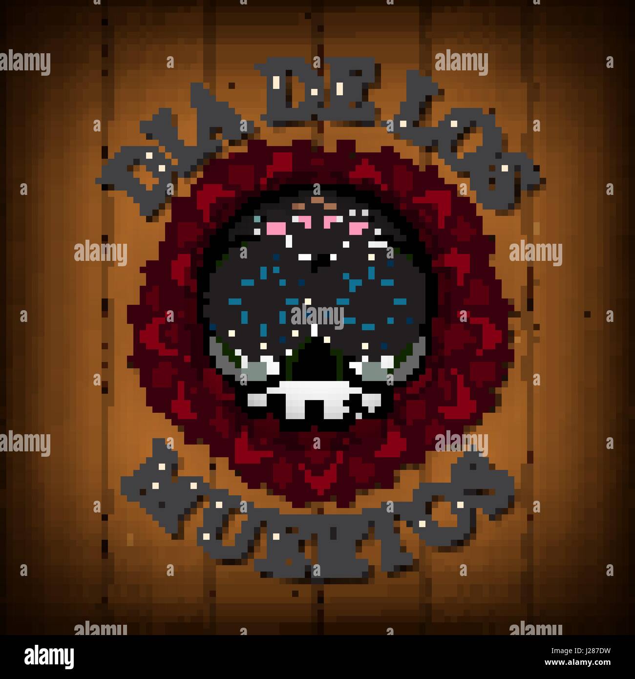 Day Of The Dead Skull Vector poster background. Dia de los muertos ...