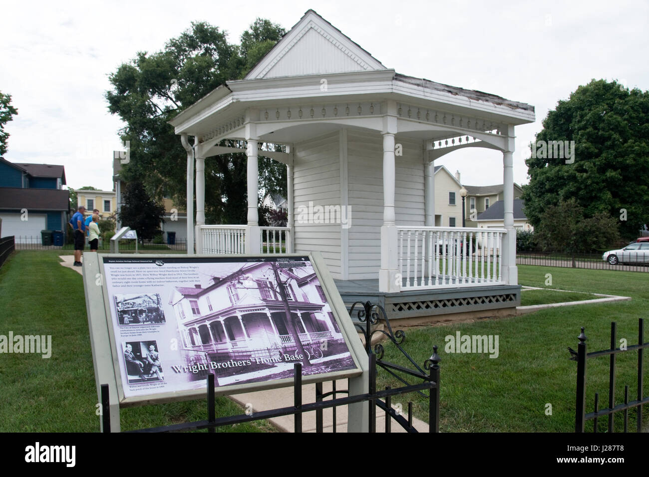 Site of the Wright Brothers family home at 7 Hawthorn Street, Dayton