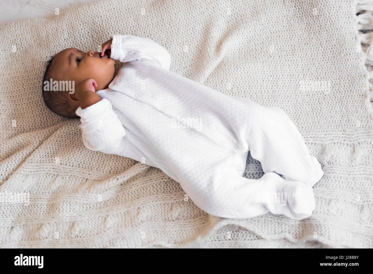 Portrait of a mixed race baby boy Stock Photo - Alamy