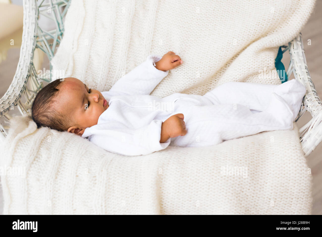 Portrait of a mixed race baby boy Stock Photo - Alamy