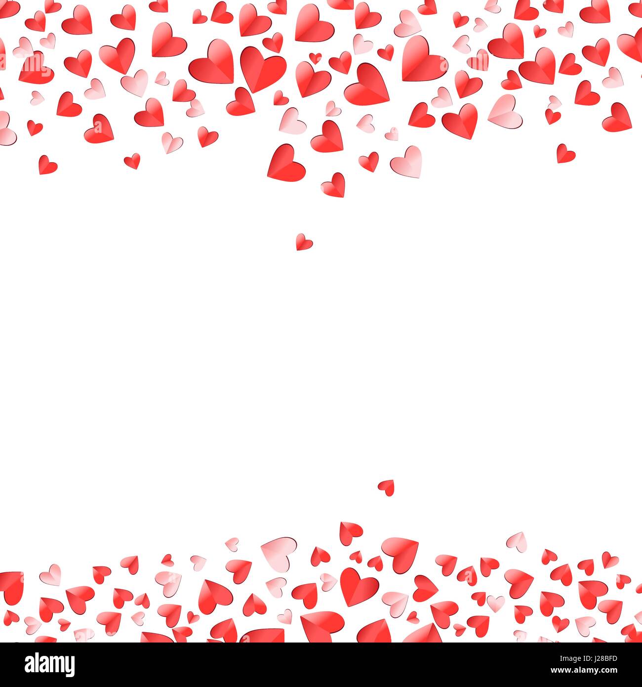 Heart shape pink and red vector Valentines Day background Stock Vector ...