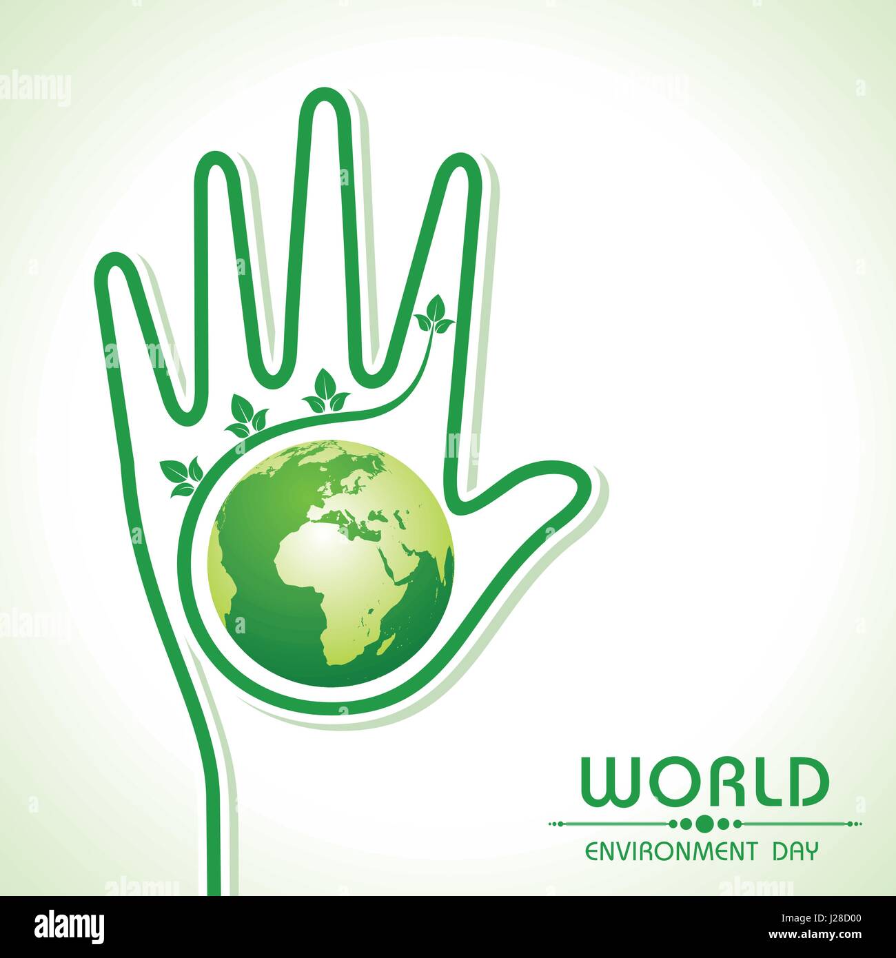 World environment day greeting - save nature concept stock vector Stock ...