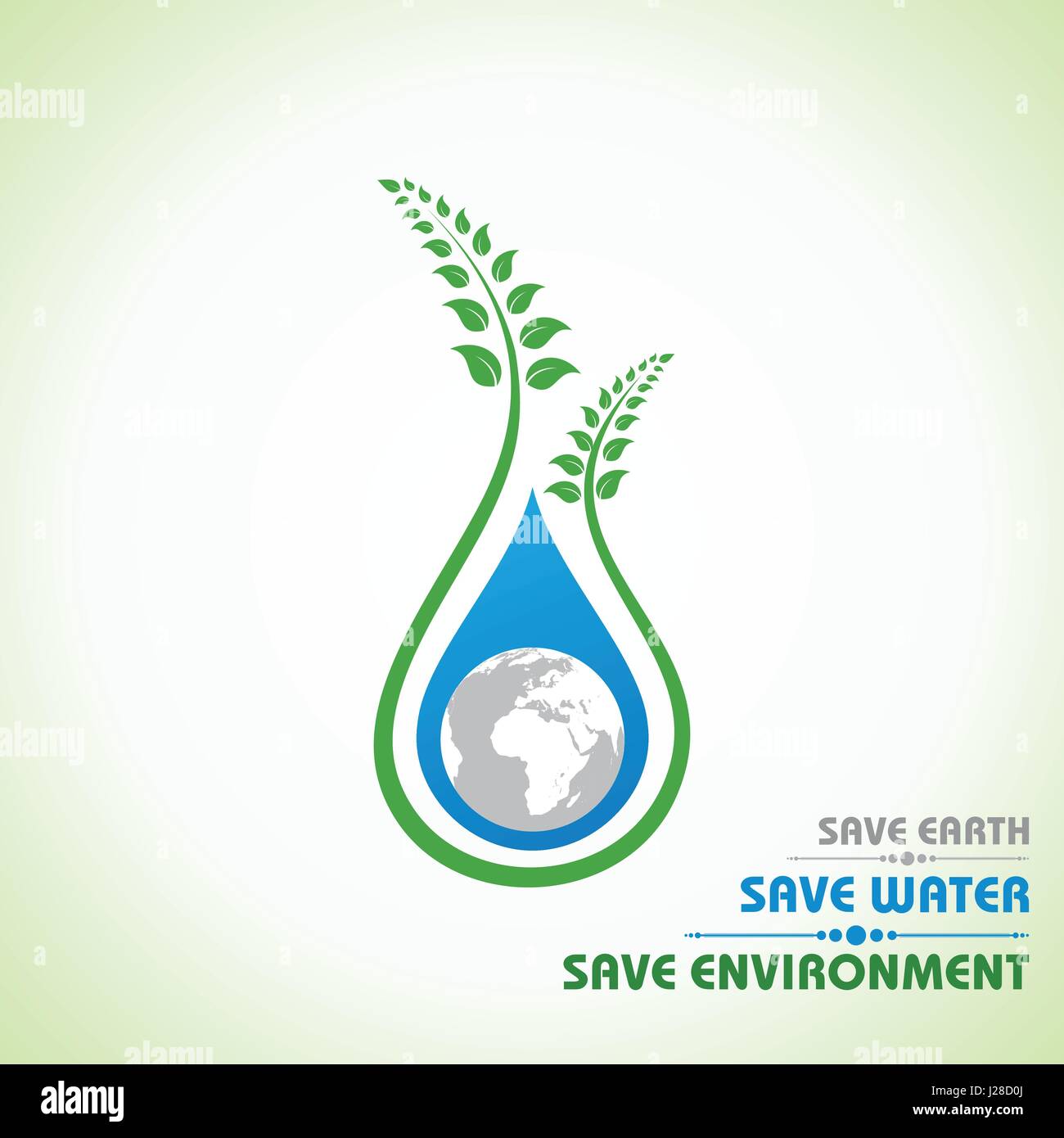 Save earth,water and environment concept stock vector Stock Vector ...