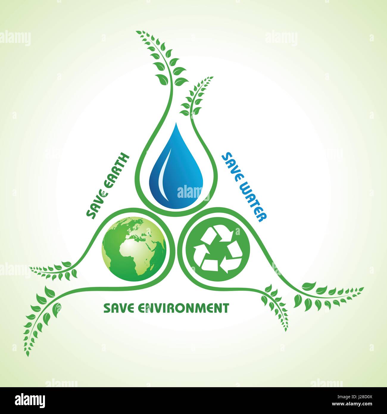 Save earth,water and environment concept stock vector Stock Vector ...