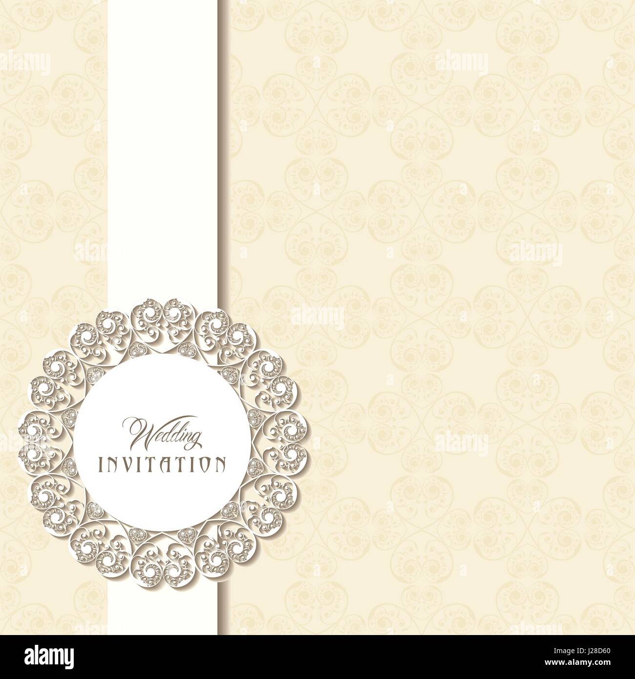 Wedding Invitation Card design stock vector Stock Vector Image & Art ...