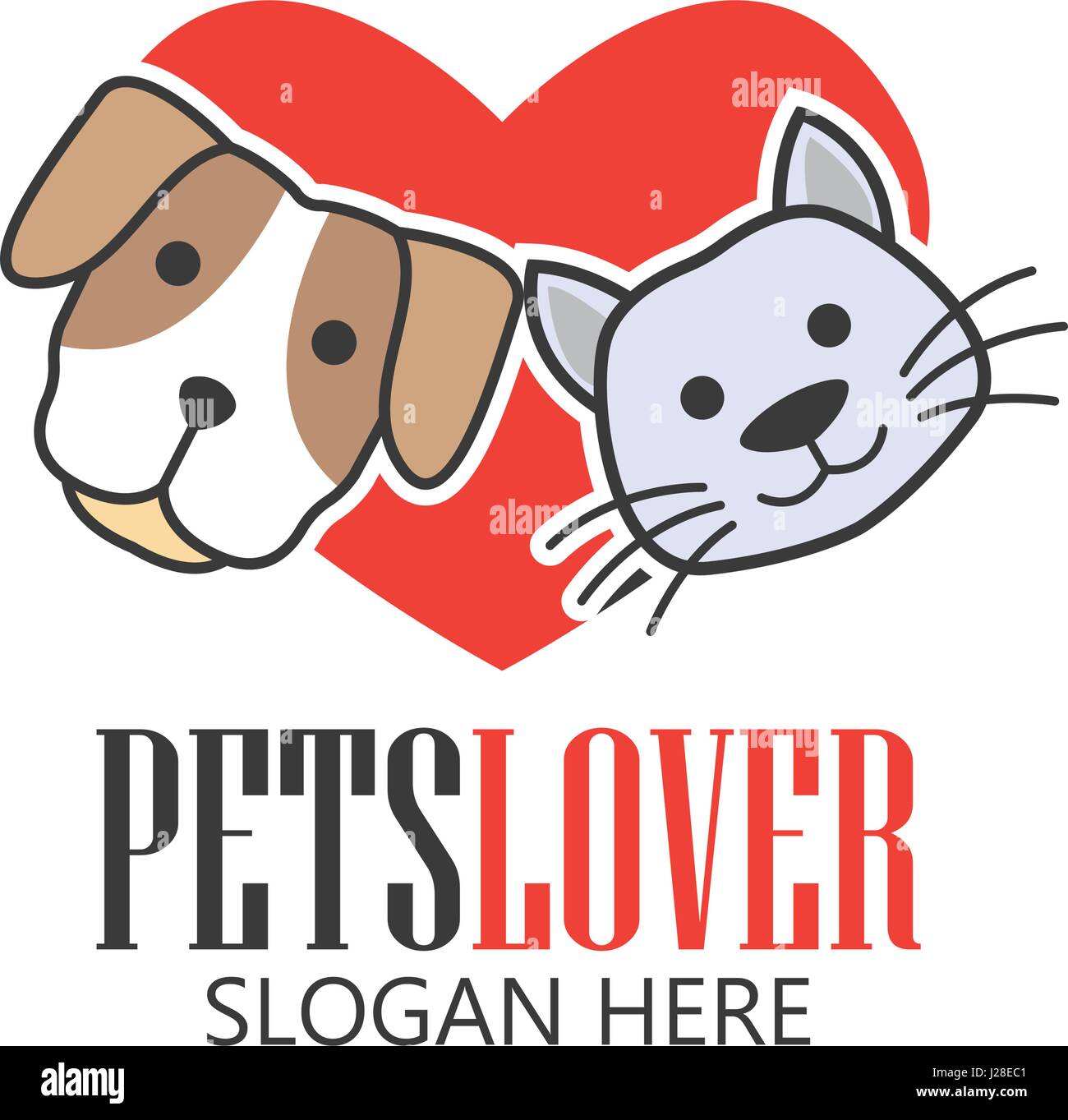 Pets Shop Pets Care Pets Lover Logo With Text Space For Your
