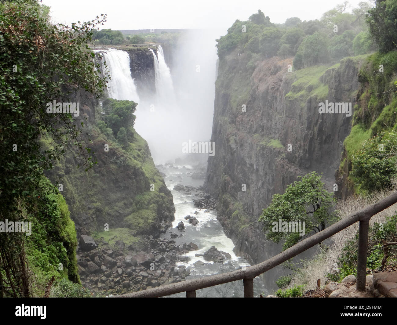 Zimbabwe, Matabeleland North, Hwange, Victoria Falls National Park, Victoria Falls, On Safari Stock Photo