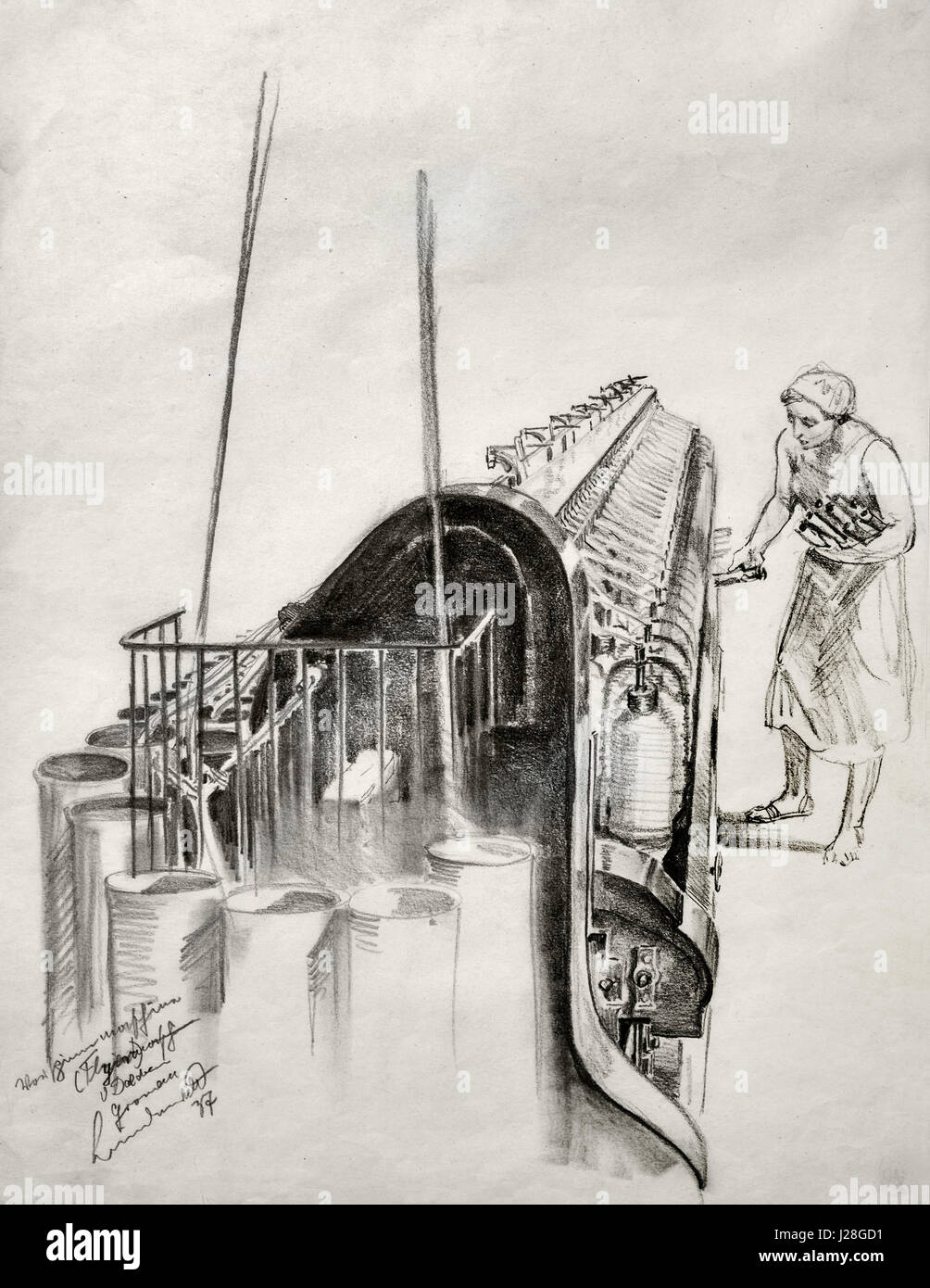 Weaving machine (flyer) van Delden, Gronau 1937 German weaving industry