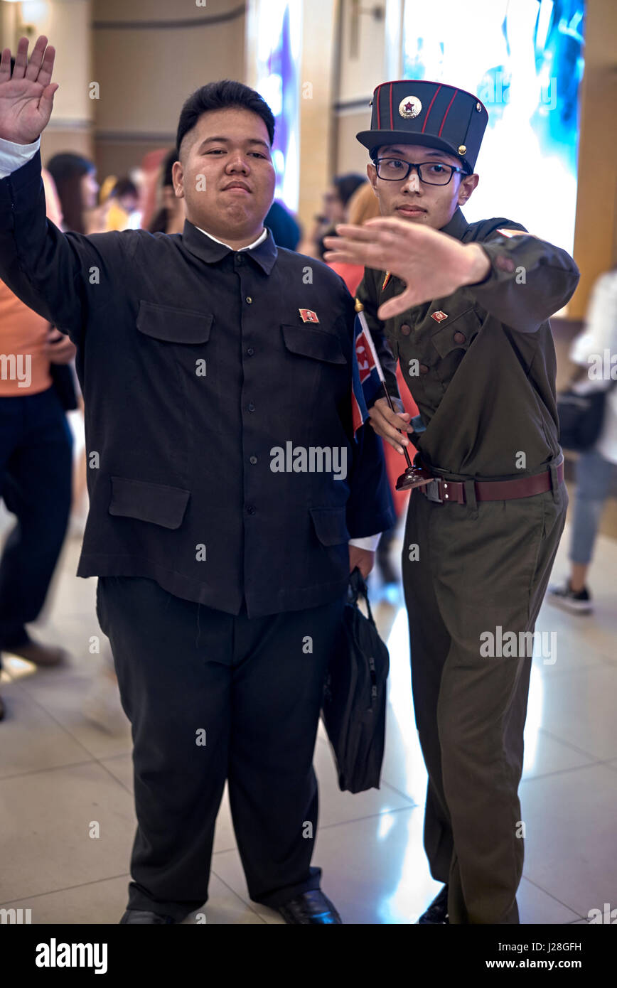 Cosplay participant dressed as Kim Jong Un, Comic Con, Bangkok, Thailand, 2017 Stock Photo