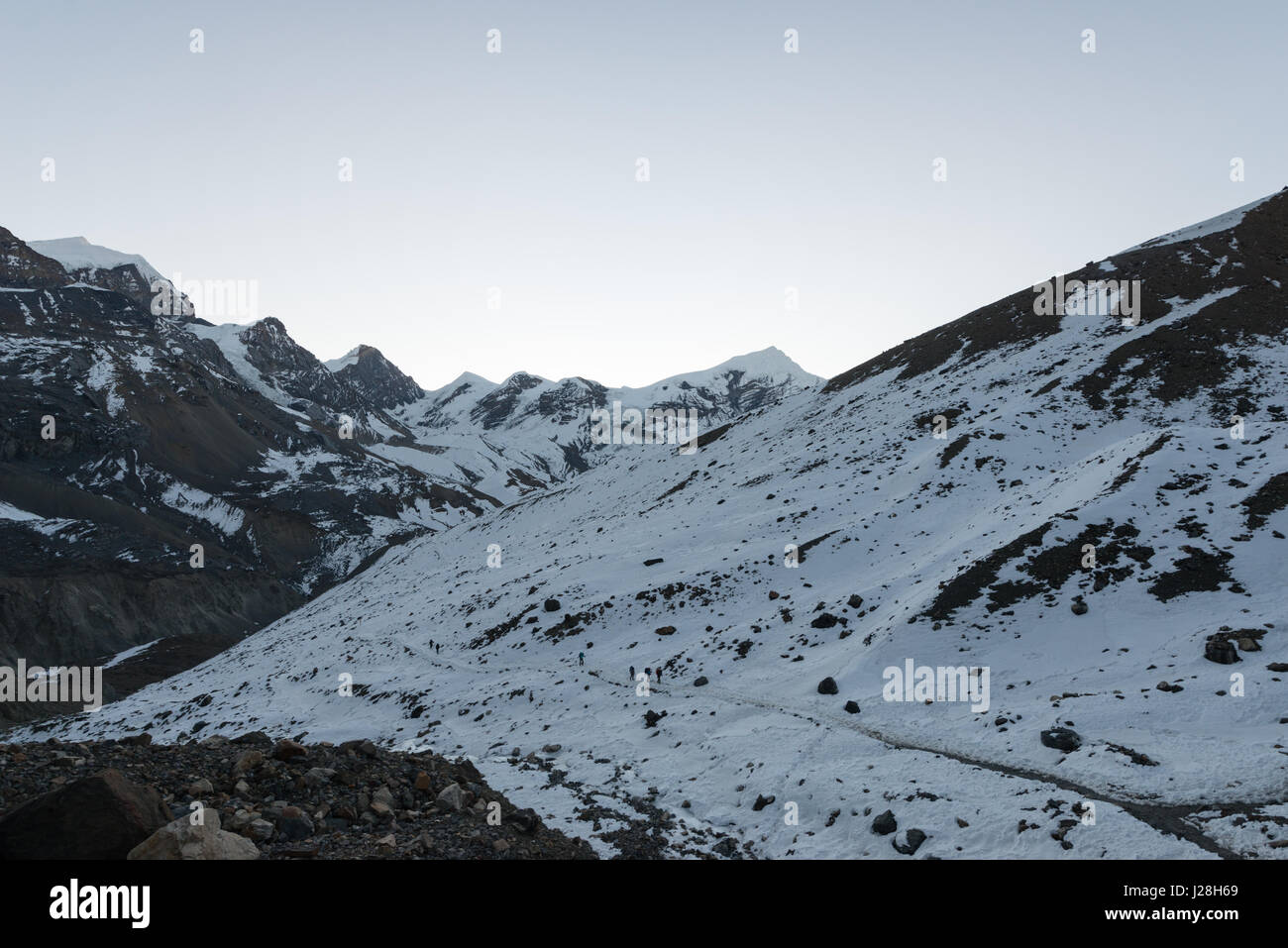 Nepal, Western Region, Tanki Manang, On the Annapurna Circuit Day 9 From Thorong Phedi to