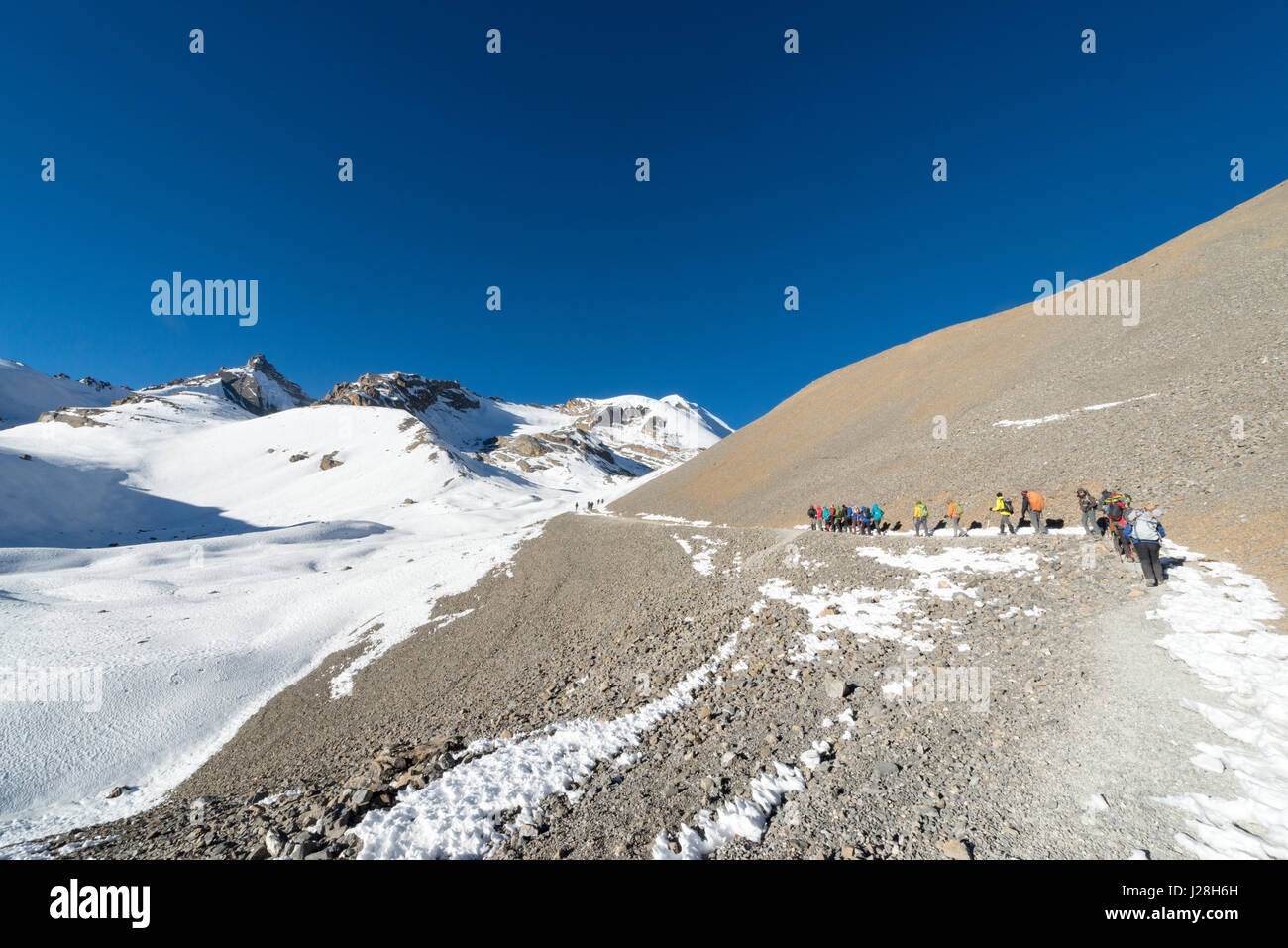 Nepal, Western Region, Tanki Manang, On the Annapurna Circuit Day 9 From Thorong Phedi to