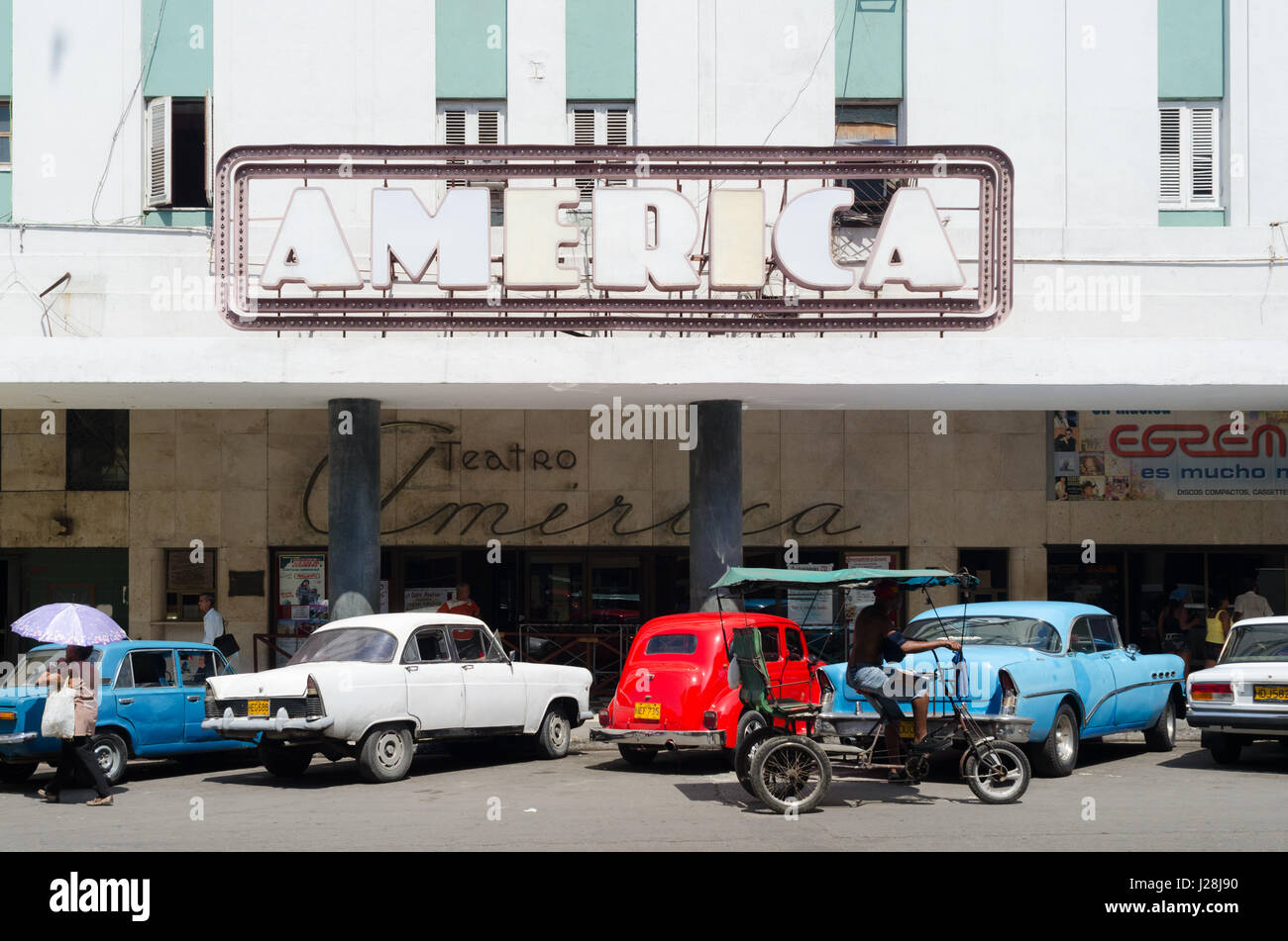 Cuba, Havana, vintage car Stock Photo - Alamy