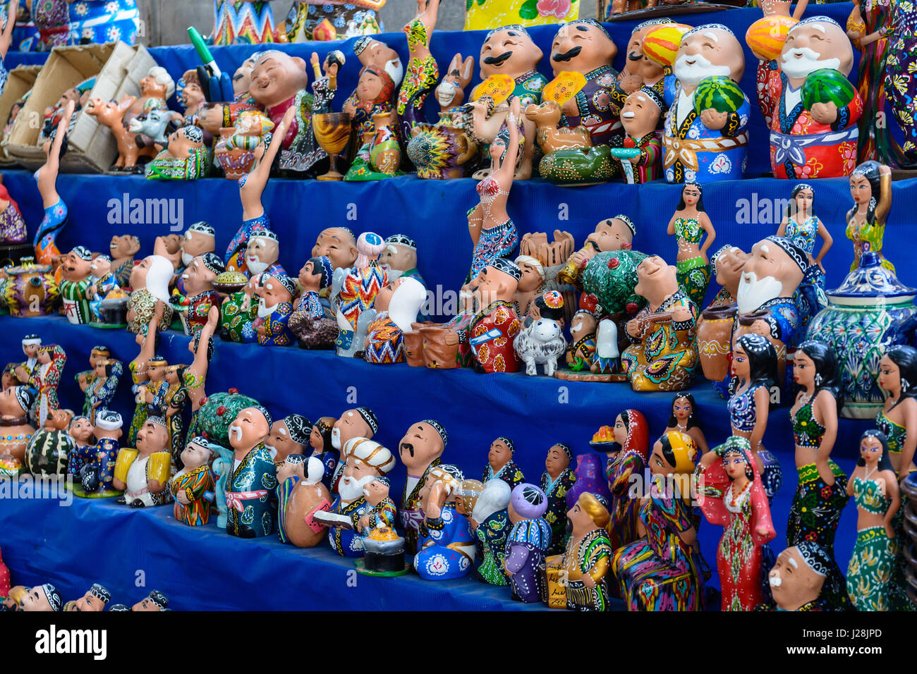 Uzbekistan, Tashkent, Kitschy figures Stock Photo Alamy