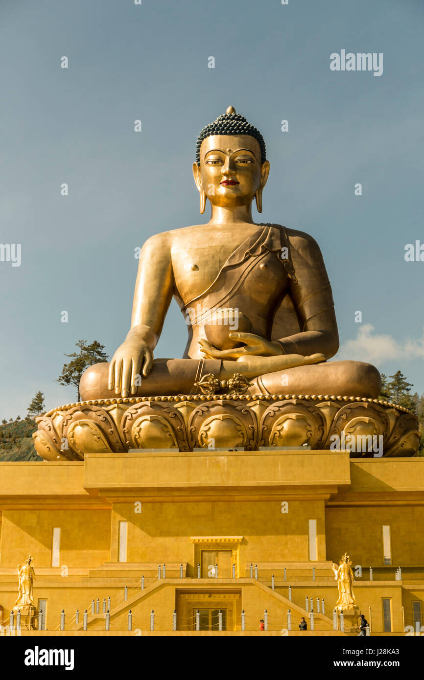 Buddha Dordenma Statue or Big Golden Buddha, in Thimphu (Bhutan) Stock Photo