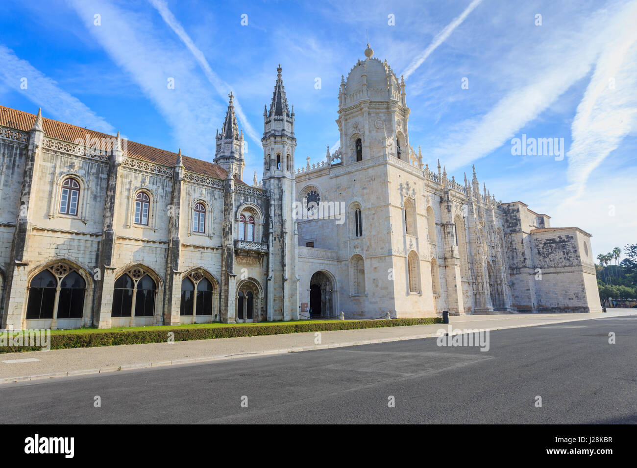 Monastery of Jeronimos in Lisbon Stock Photo