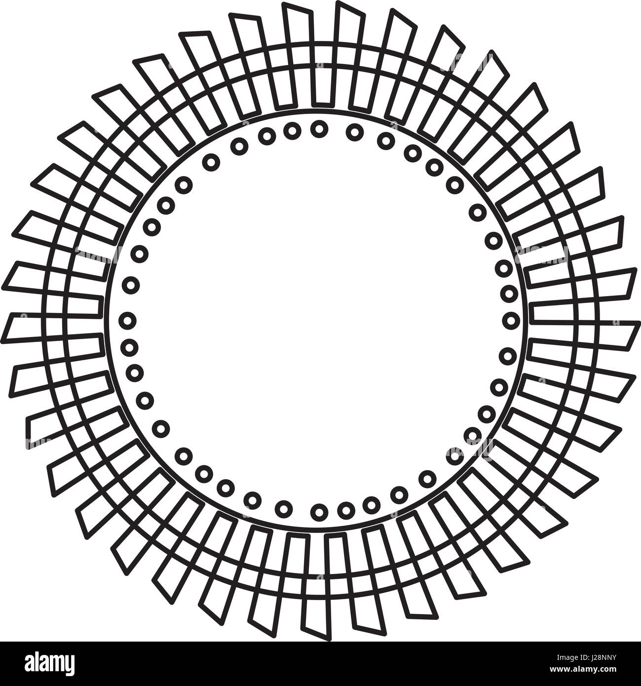 black silhouette of round stamp Stock Vector Image & Art - Alamy