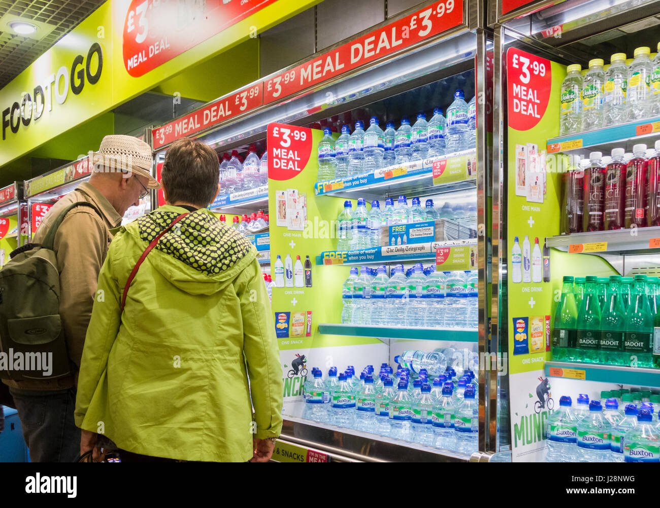 W H Smith meal deal in shop in Manchester Airport duty free. UK Stock