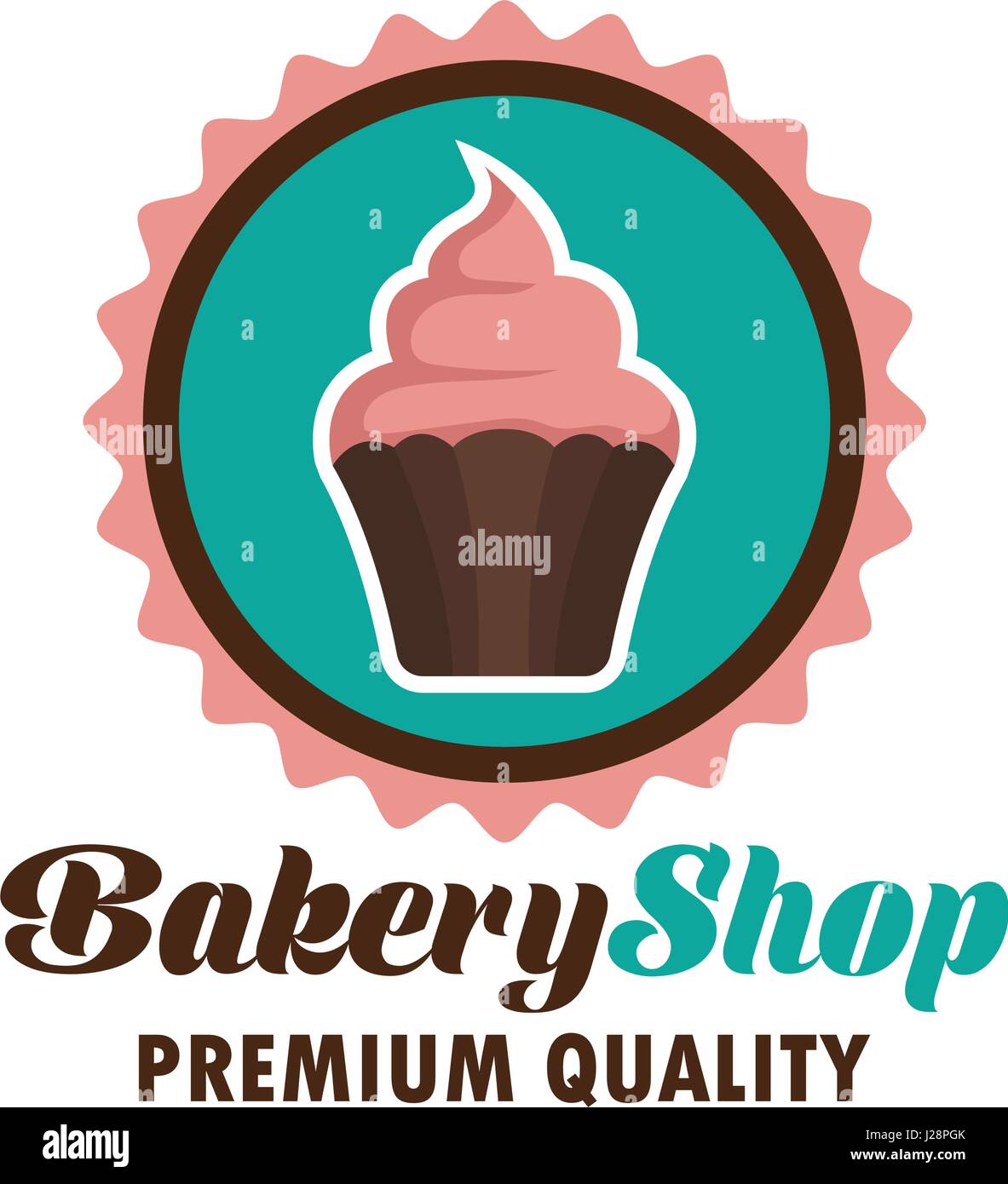 bakery logo with text space for your slogan / tagline, vector