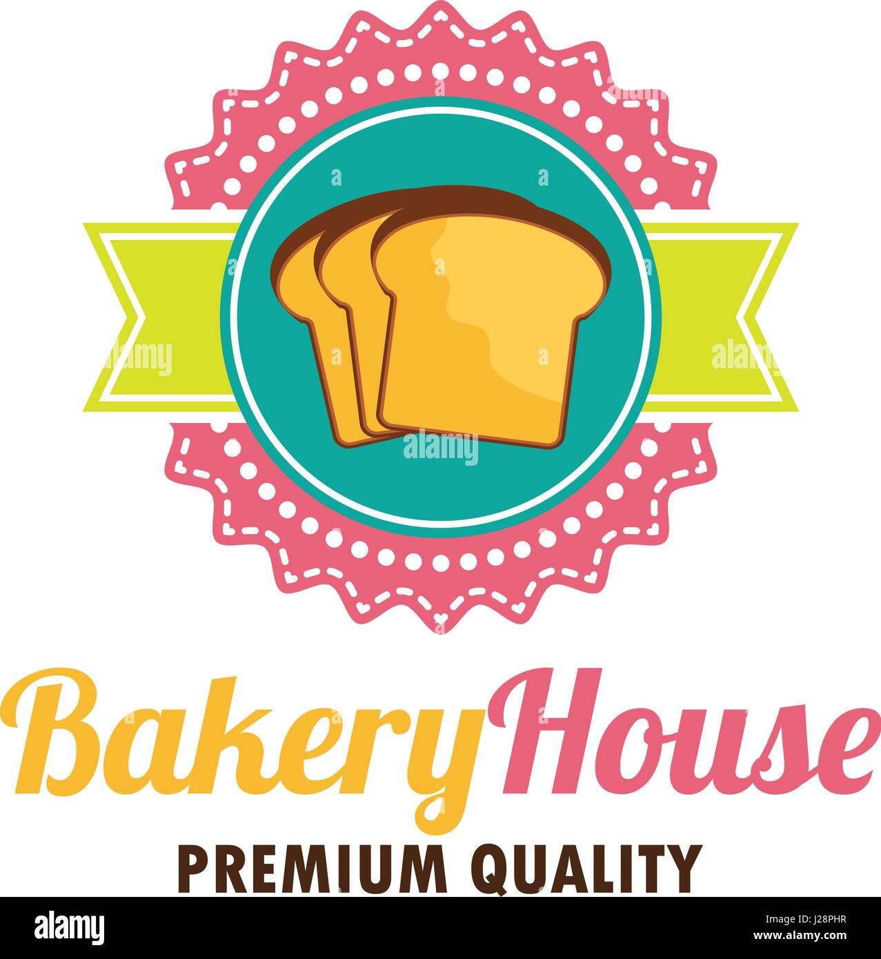 bakery logo with text space for your slogan / tagline, vector