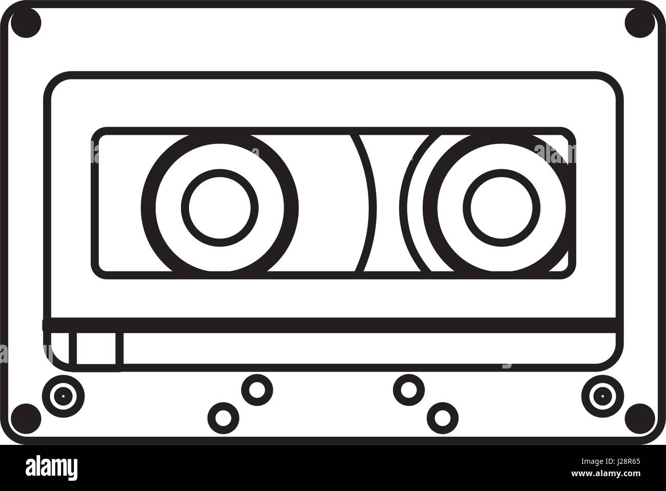 retro cassette isolated icon Stock Vector Image & Art - Alamy