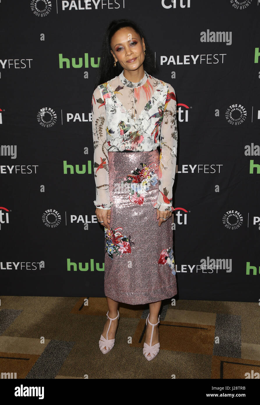 Media's 34th Annual PaleyFest Los Angeles: 'Westworld' at The Paley Center - Arrivals Featuring: Thandie Newton Where: Hollywood, California, United States When: 25 Mar 2017 Stock Photo