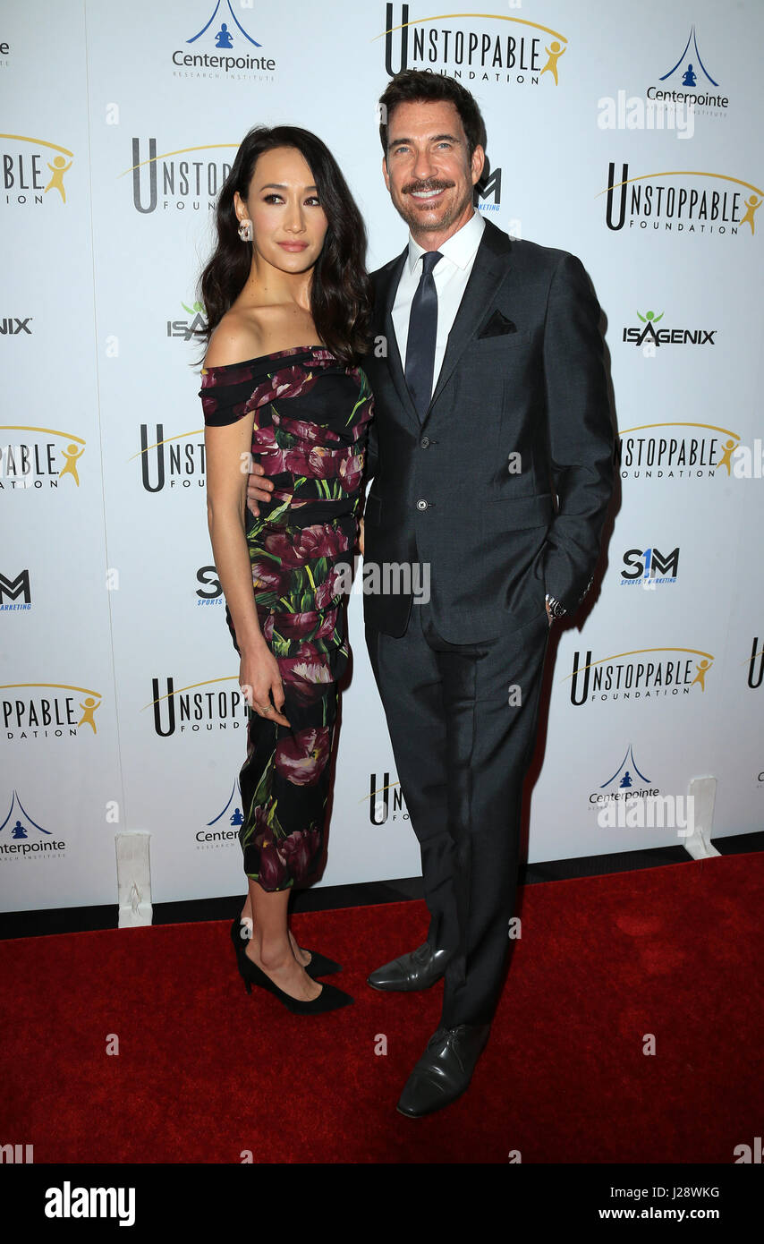 8th Annual Unstoppable Foundation Gala - Arrivals Featuring: Maggie Q