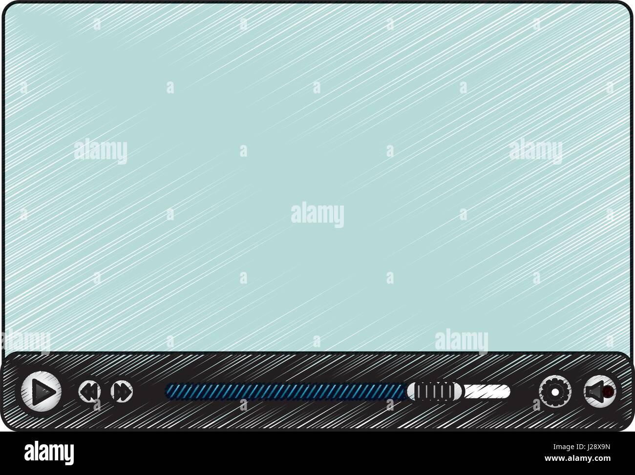 media player template icon Stock Vector Image & Art - Alamy
