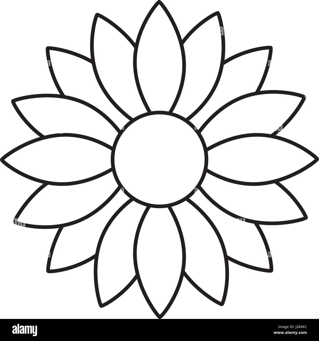 Download cute sunflower decorative icon Stock Vector Art ...