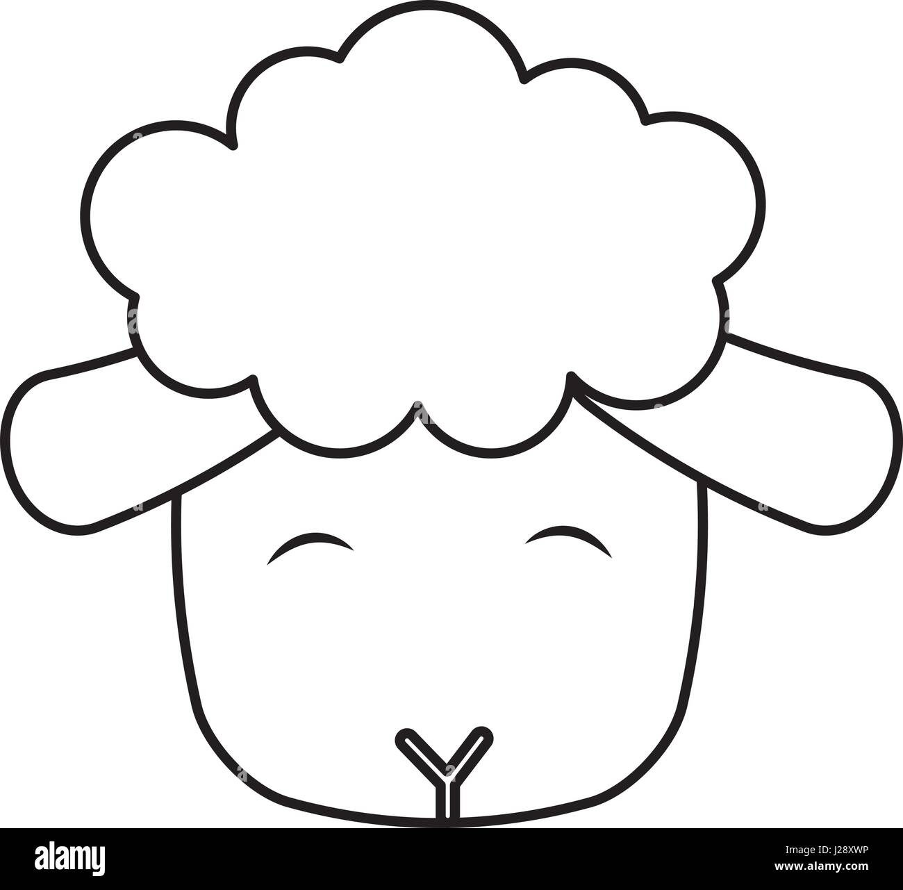 cute sheep manger character Stock Vector Image & Art - Alamy