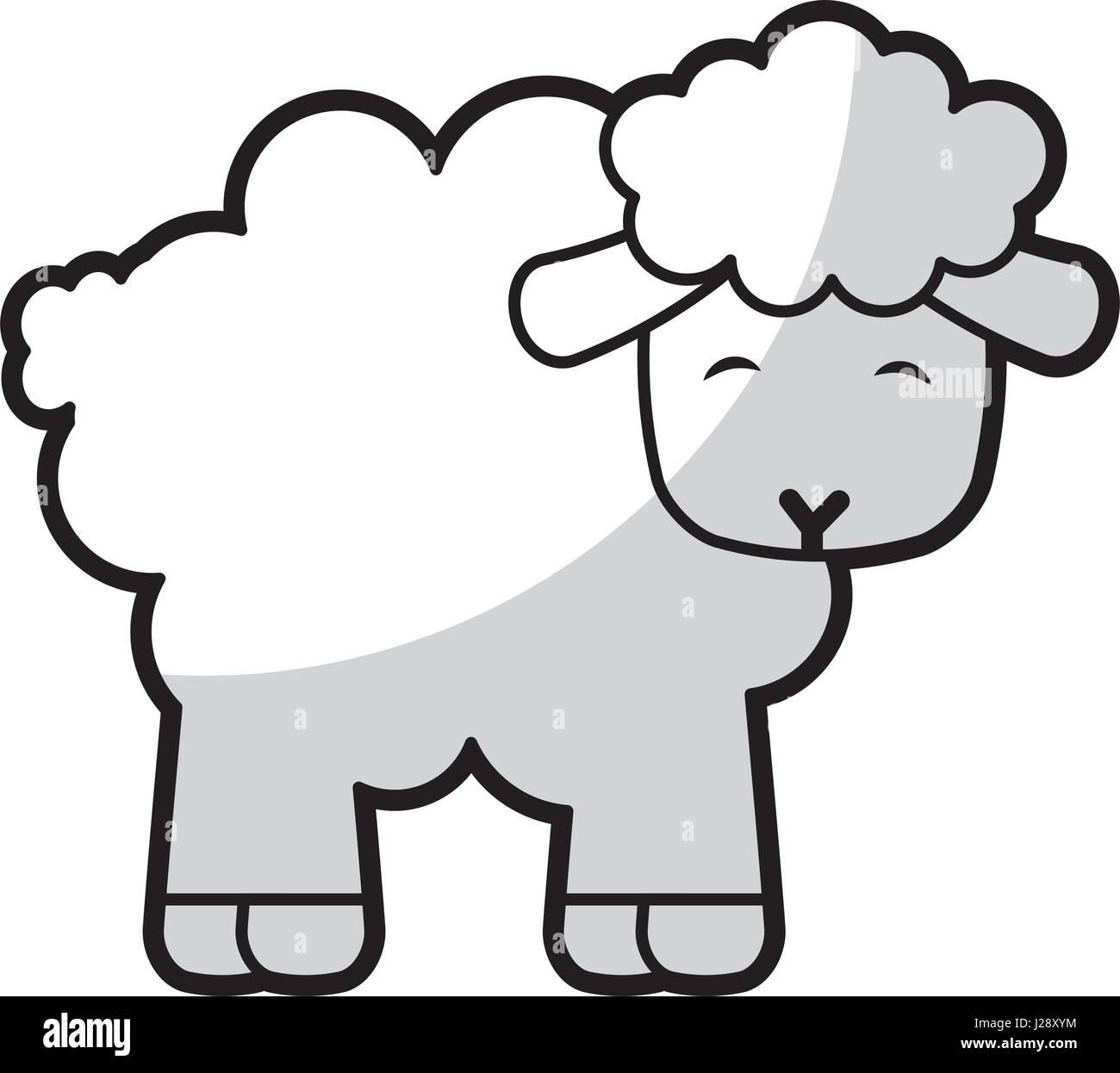 cute sheep manger character Stock Vector Image & Art - Alamy