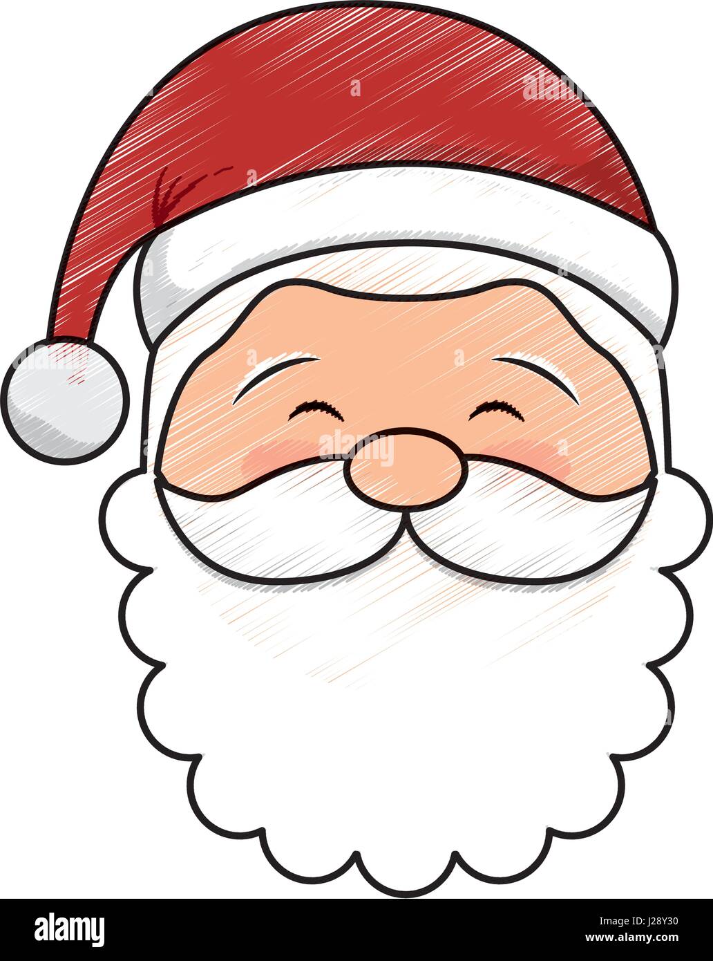cute santa avatar character Stock Vector Image & Art - Alamy